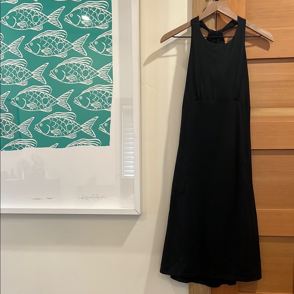 Prana Black Halter Sheath Dress